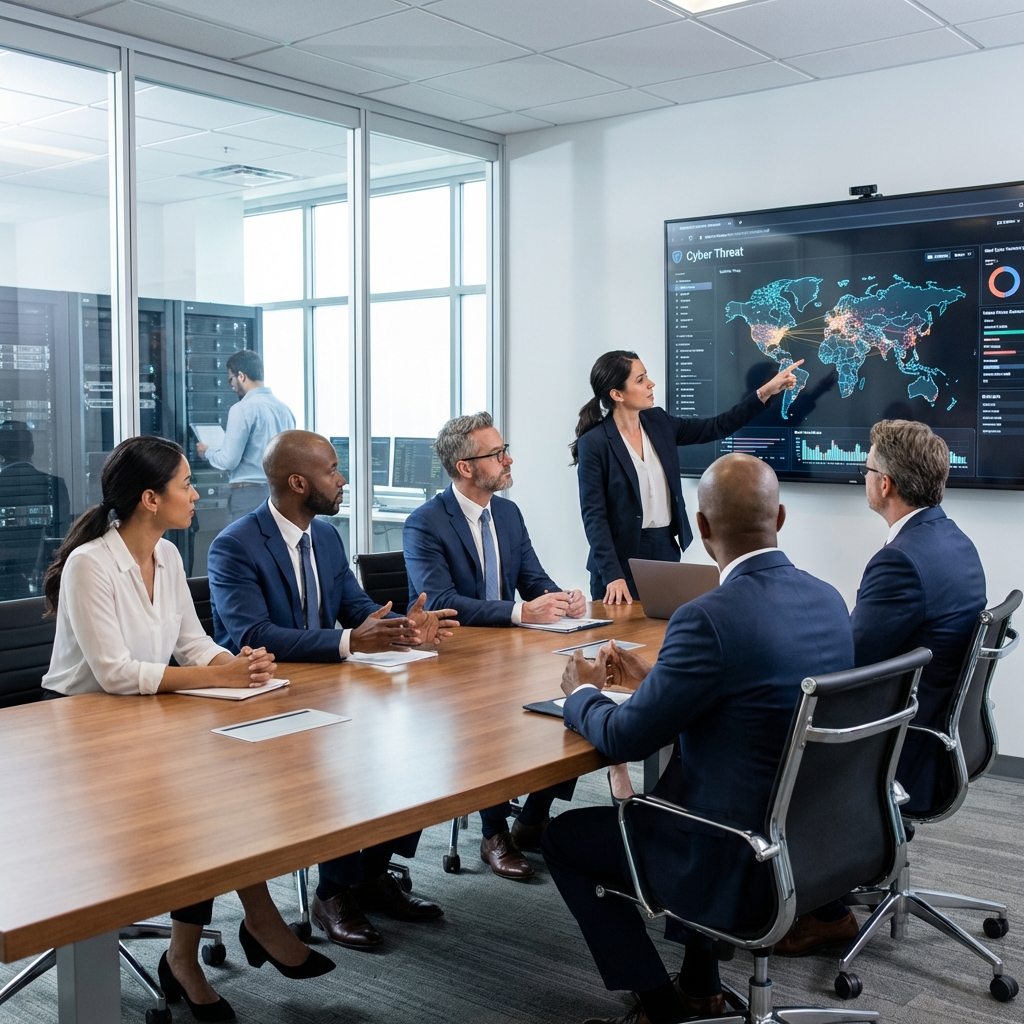 Siber güvenlik uzmanları stratejik toplantıda
